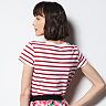 MILLY for DesigNation Striped Graphic Tee - Women's