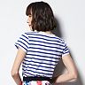 MILLY for DesigNation Striped Graphic Tee - Women's