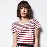 MILLY for DesigNation Striped Graphic Tee - Women's