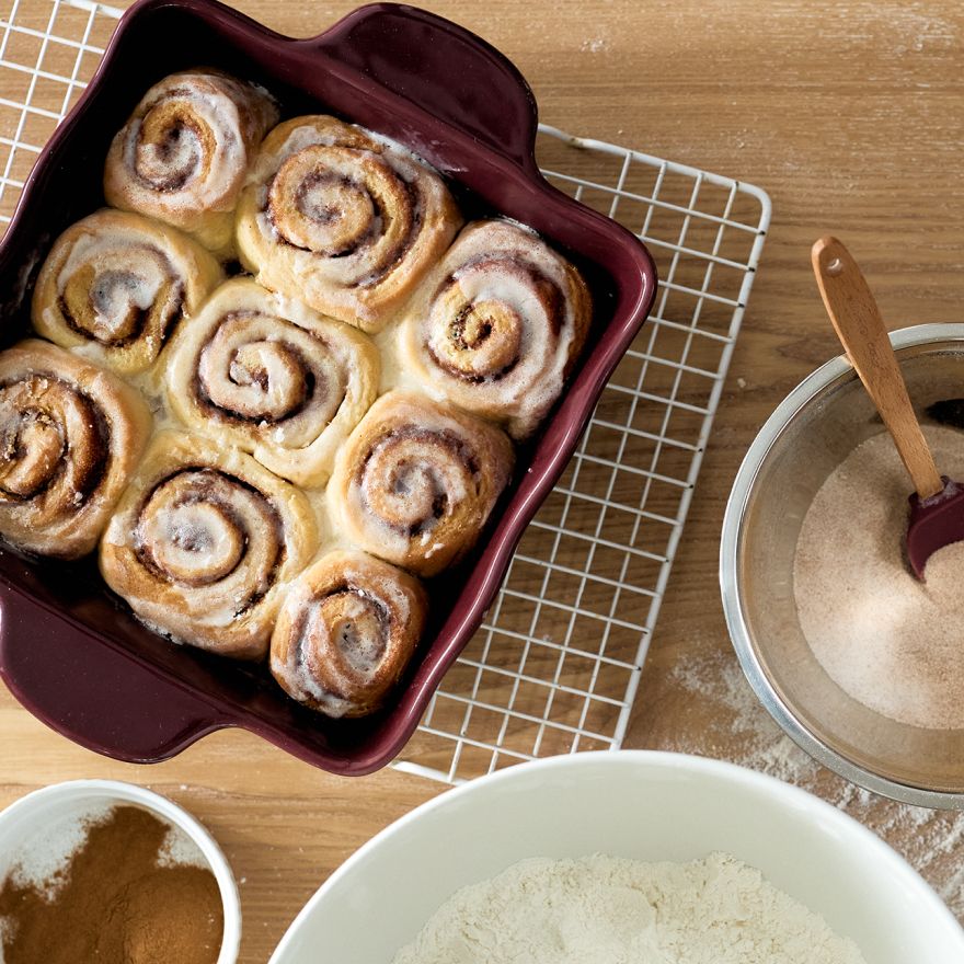 Cake Pan filled with baked goods