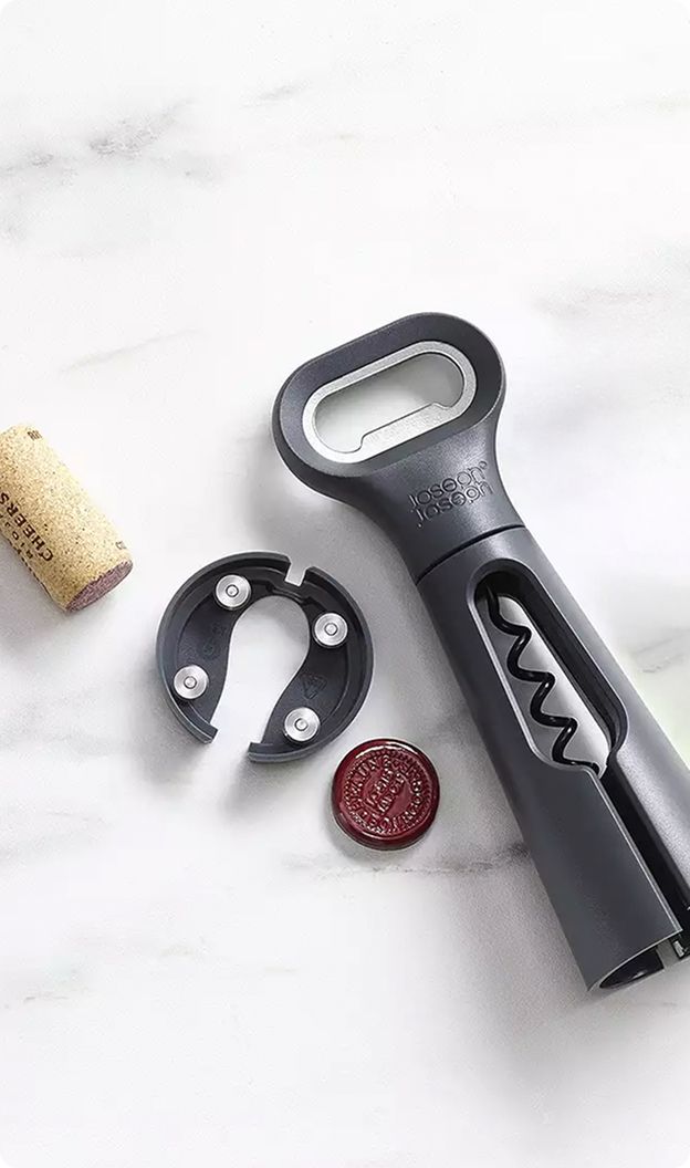 Various winte tools such as a cork and opener