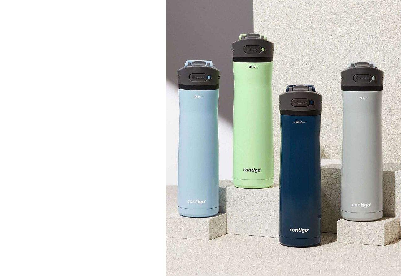 Various water bottles