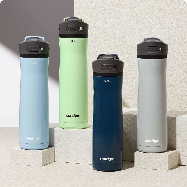 Various water bottles