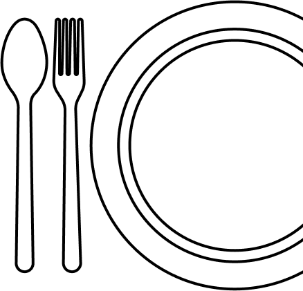 Illustration of flatware