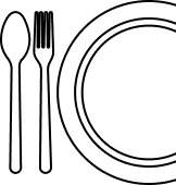 Illustration of flatware