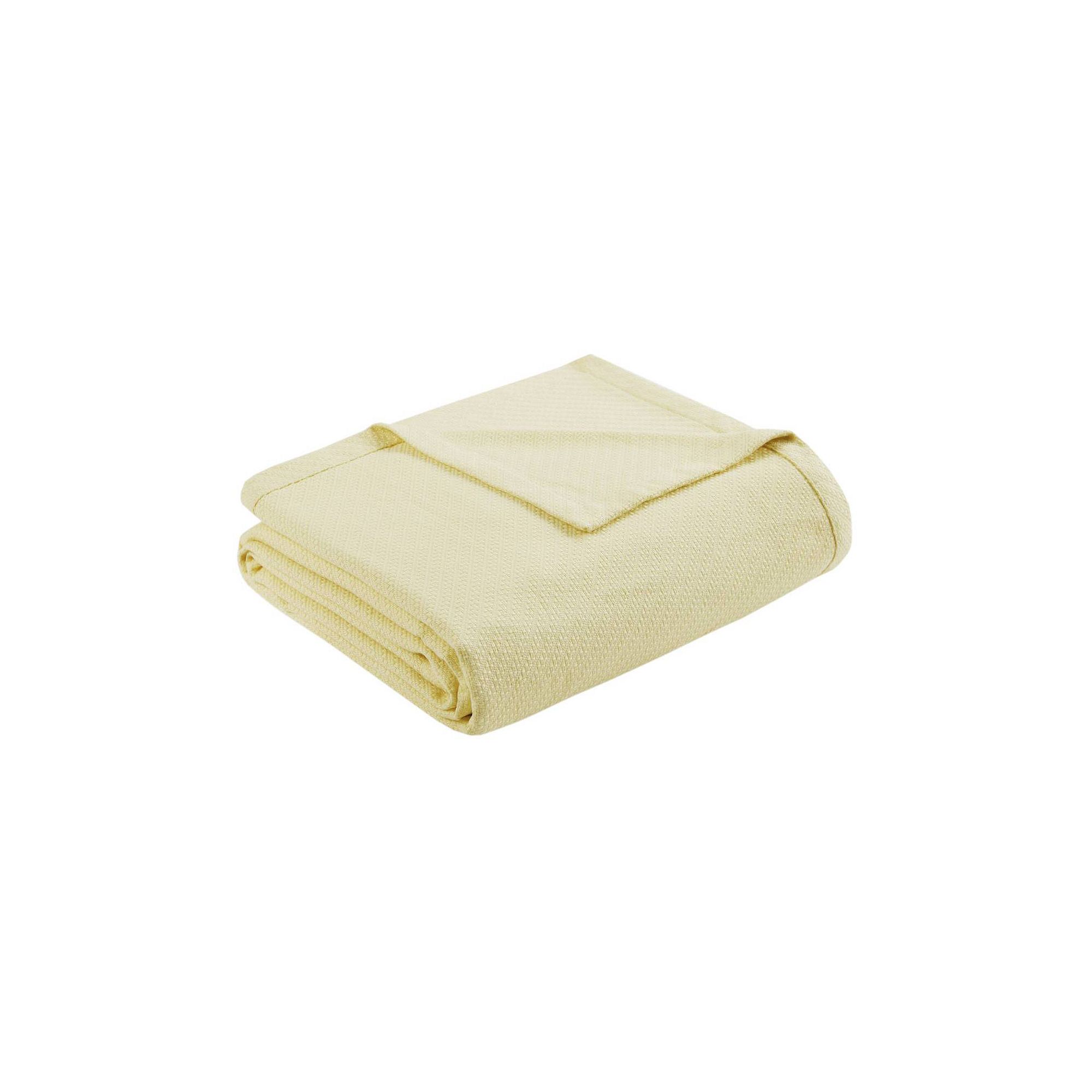 Madison Park Liquid Cotton Lightweight Blanket, Ivory