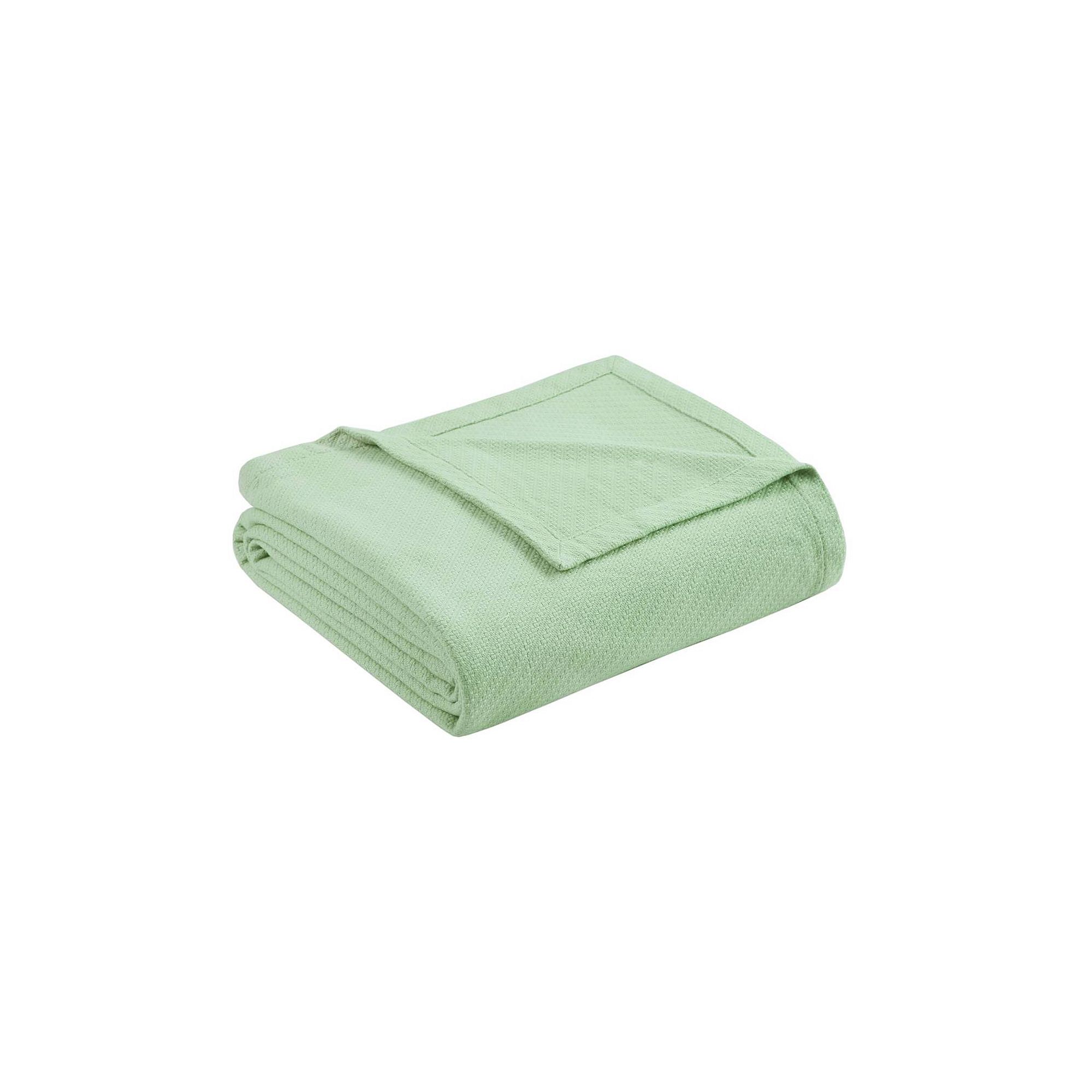 Madison Park Liquid Cotton Lightweight Blanket, Seafoam