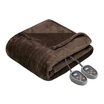 Beautyrest Microlight to Berber Reversible Oversized Heated Electric Blanket
