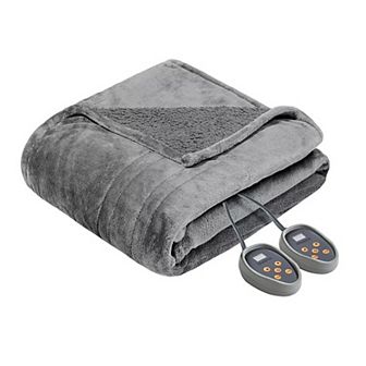 Beautyrest Microlight to Berber Reversible Oversized Heated Electric Blanket