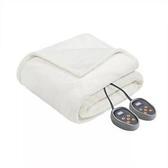Beautyrest Microlight to Berber Reversible Oversized Heated Electric Bed Blanket