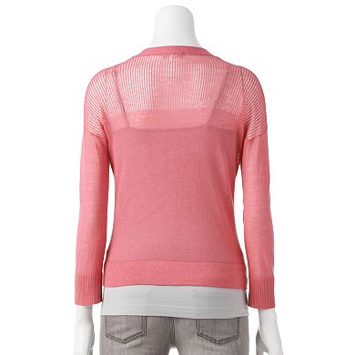Women's Apt. 9® Open-Work Cardigan