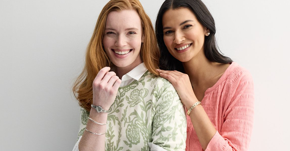 Two models smiling in Croft and Barrow attire