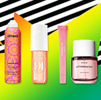 Image of four new beauty products.