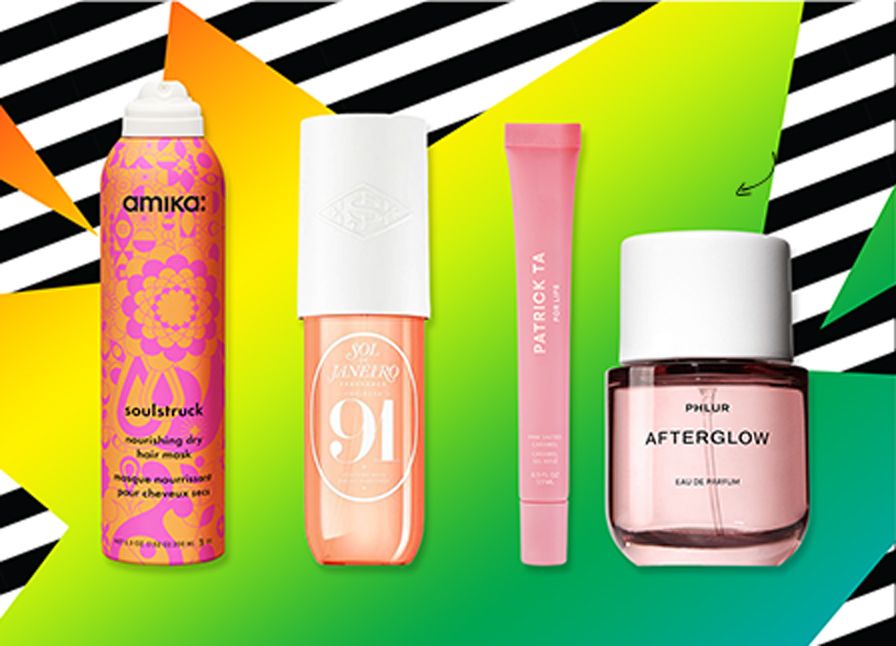 Image of four new beauty products.