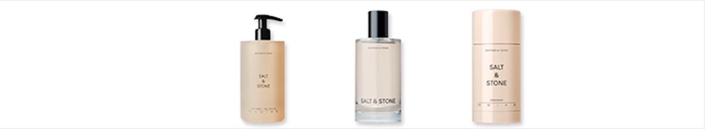 image of three Salt & Stone products.