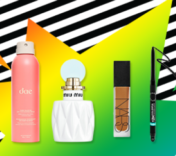 Collection of new beauty products.