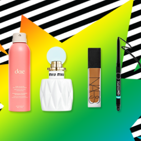 Collection of new beauty products.