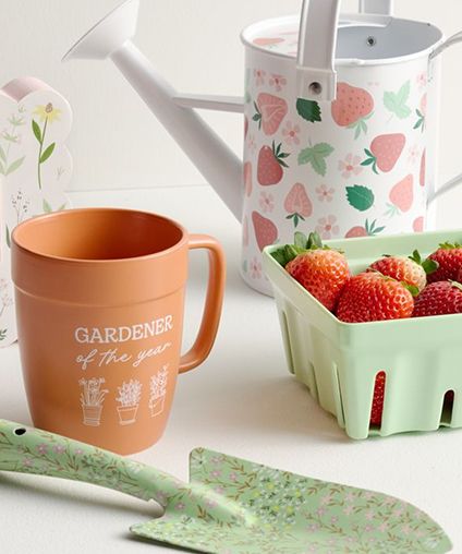 Patio chair outside next to a small fold out table with a flower pot.
