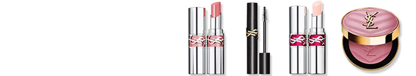 Asssortment of Yves Saint Laurent products.