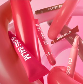 5 different shades of SEPHORA COLLECTION Hydrating Gloss Balm.