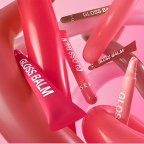 5 different shades of SEPHORA COLLECTION Hydrating Gloss Balm.