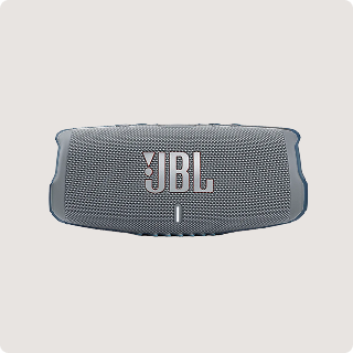 Black colored bluetooth speaker.
