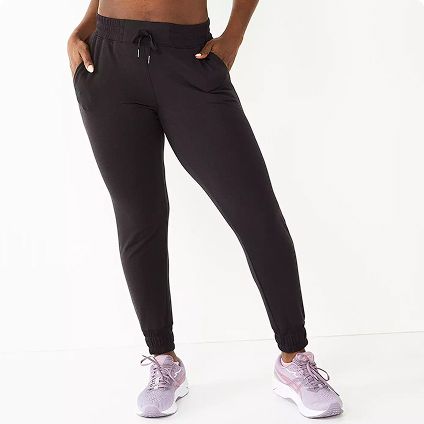 Woman wearing jogger pants