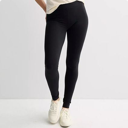 Woman wearing leggings