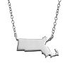 Sterling Silver State Necklace