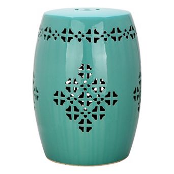 Safavieh Quatrefoil Band Ceramic Garden Stool