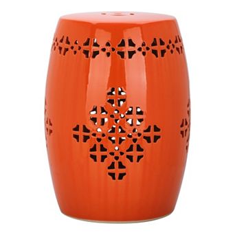 Safavieh Quatrefoil Band Ceramic Garden Stool