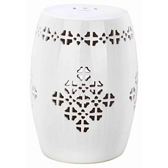 Safavieh Quatrefoil Band Ceramic Garden Stool