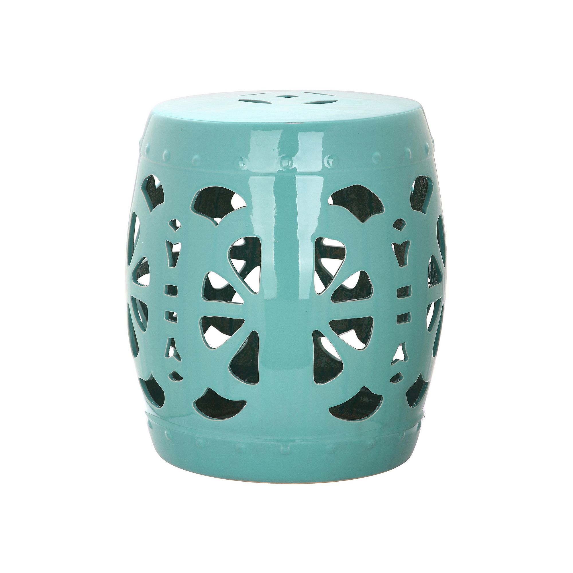 Safavieh Blossom Ceramic Garden Stool, Blue