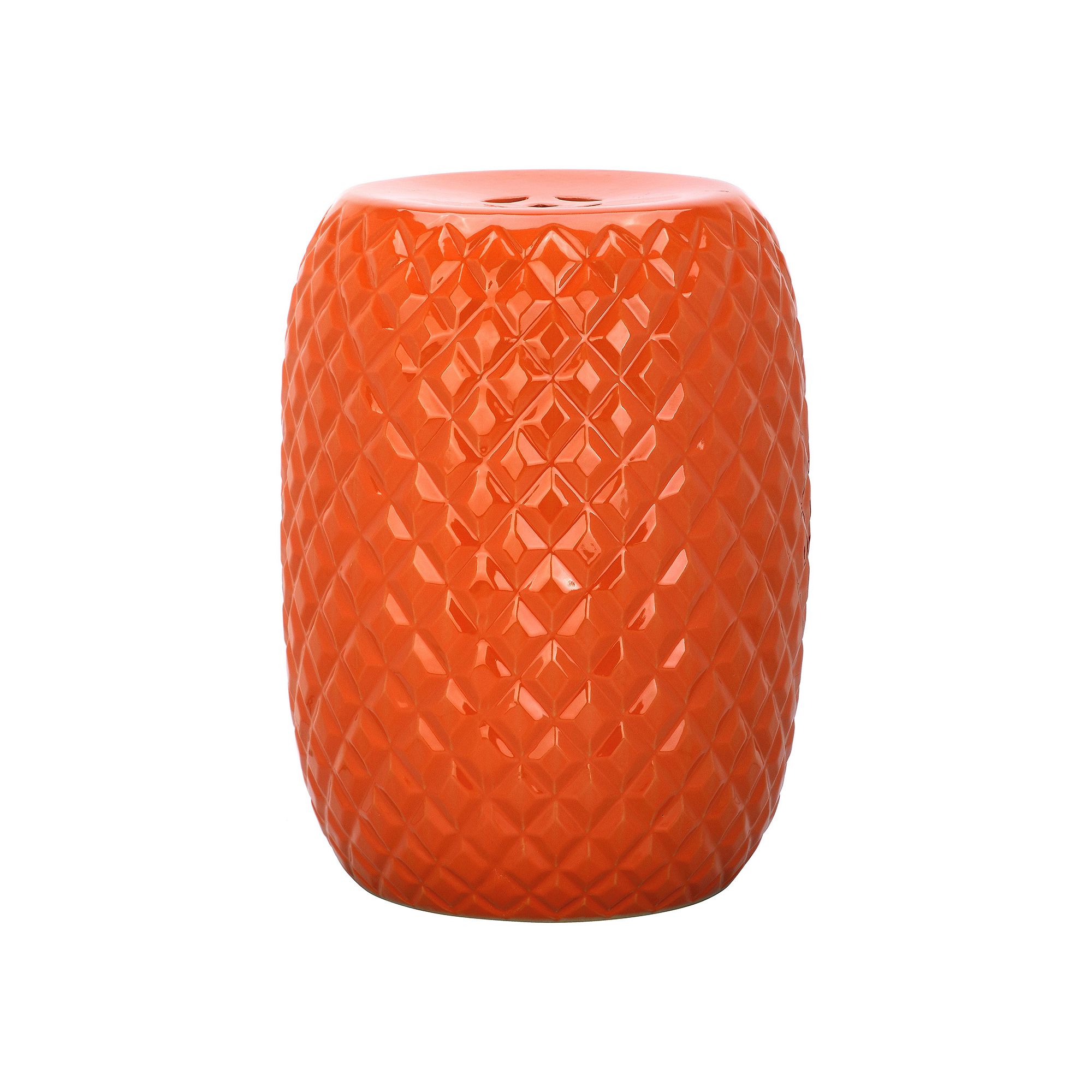 Safavieh Calla Ceramic Garden Stool, Orange