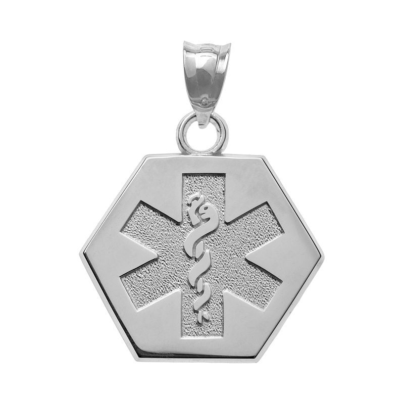 Insignia Collection Sterling Silver Medical Alert Pendant, Womens