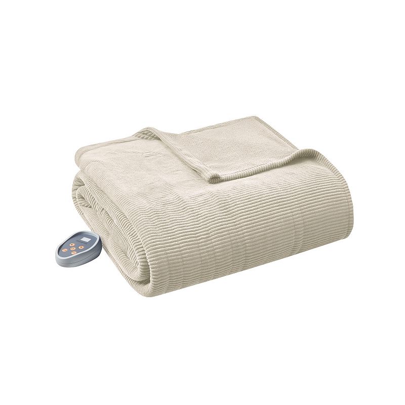 92352628 Beautyrest Knitted Micro Fleece Heated Blanket, Be sku 92352628