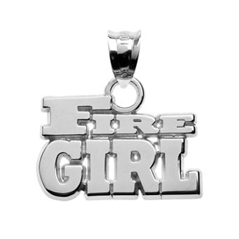 Insignia Collection Sterling Silver "Fire Girl" Pendant