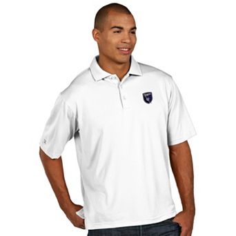 Men's Antigua San Jose Earthquakes Xtra-Lite Desert-Dry Pique Performance Polo