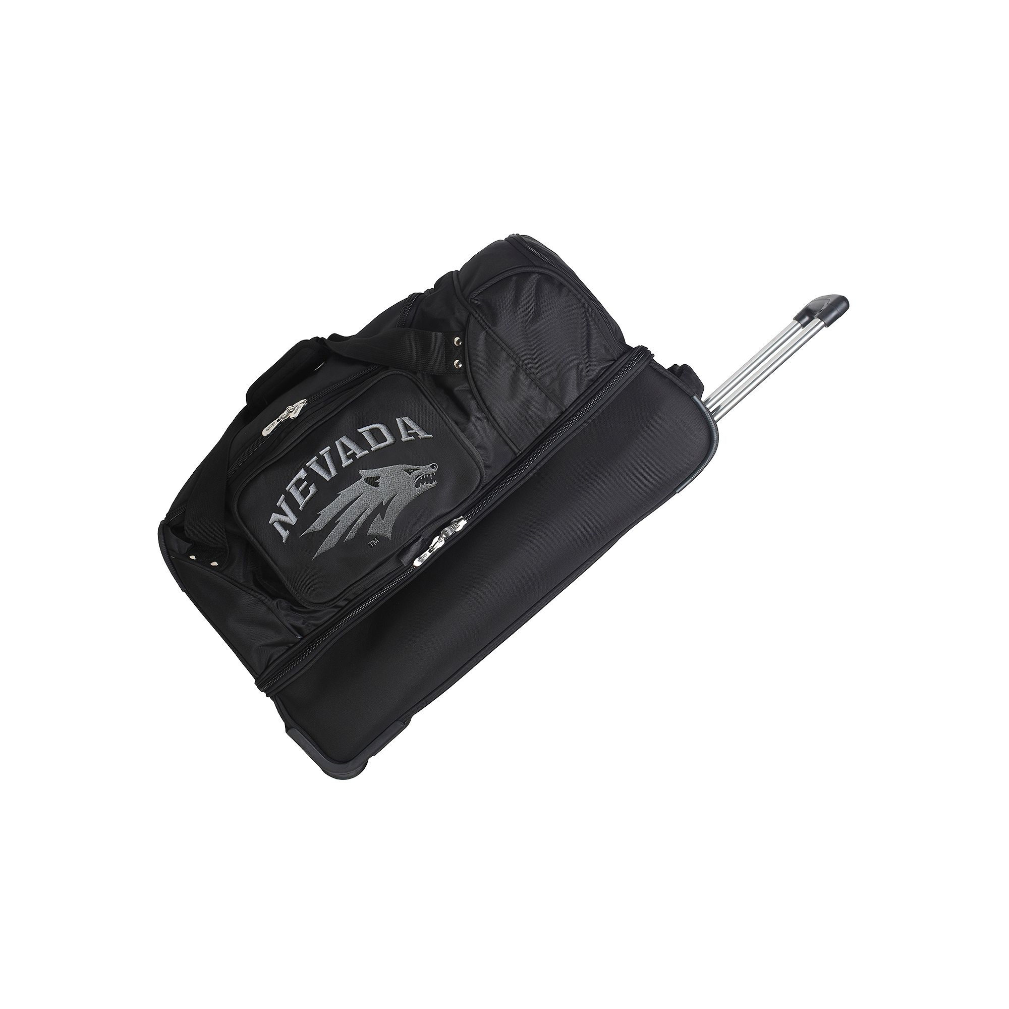 Nevada Wolf Pack 26-in. Wheeled Drop-Bottom Duffel Bag, Nev Black