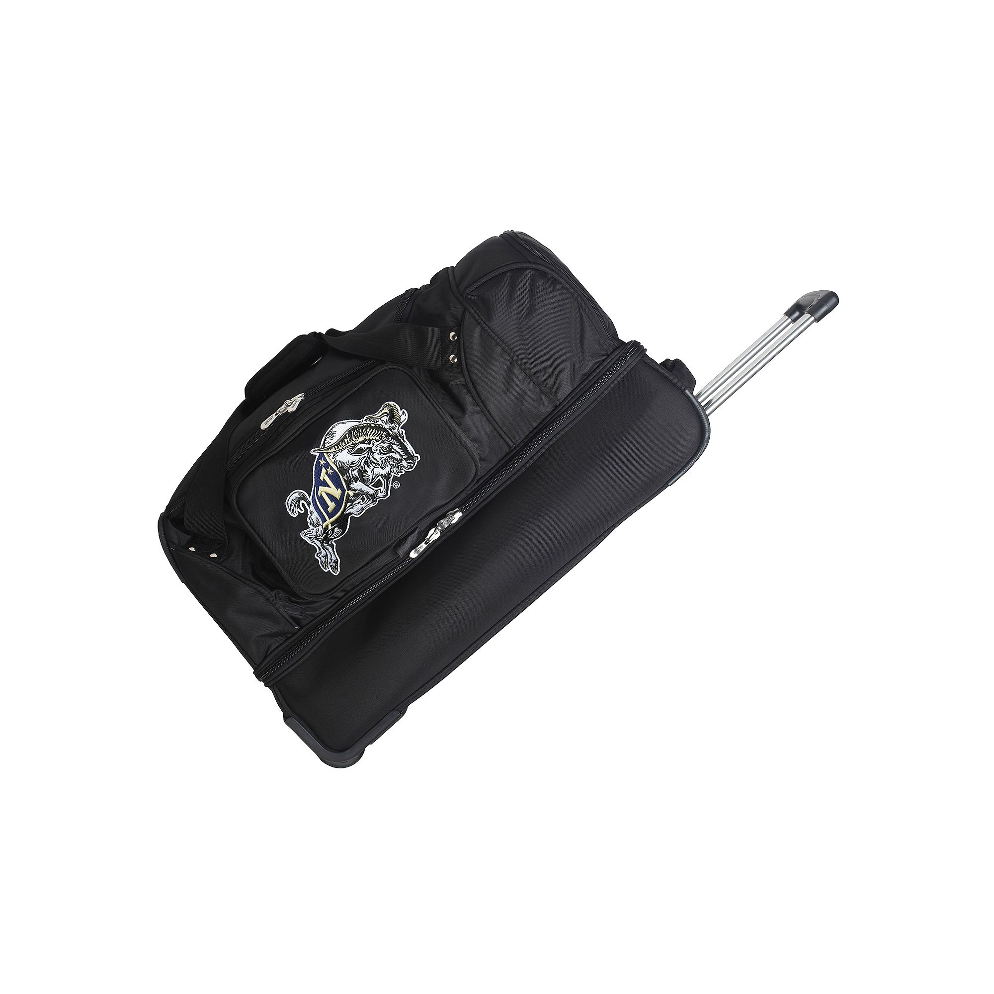 U.S Naval Academy 26-in. Wheeled Drop-Bottom Duffel Bag, Black