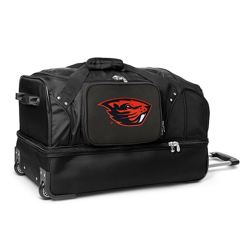 Oregon State Beavers 26-in. Wheeled Drop-Bottom Duffel Bag, Black
