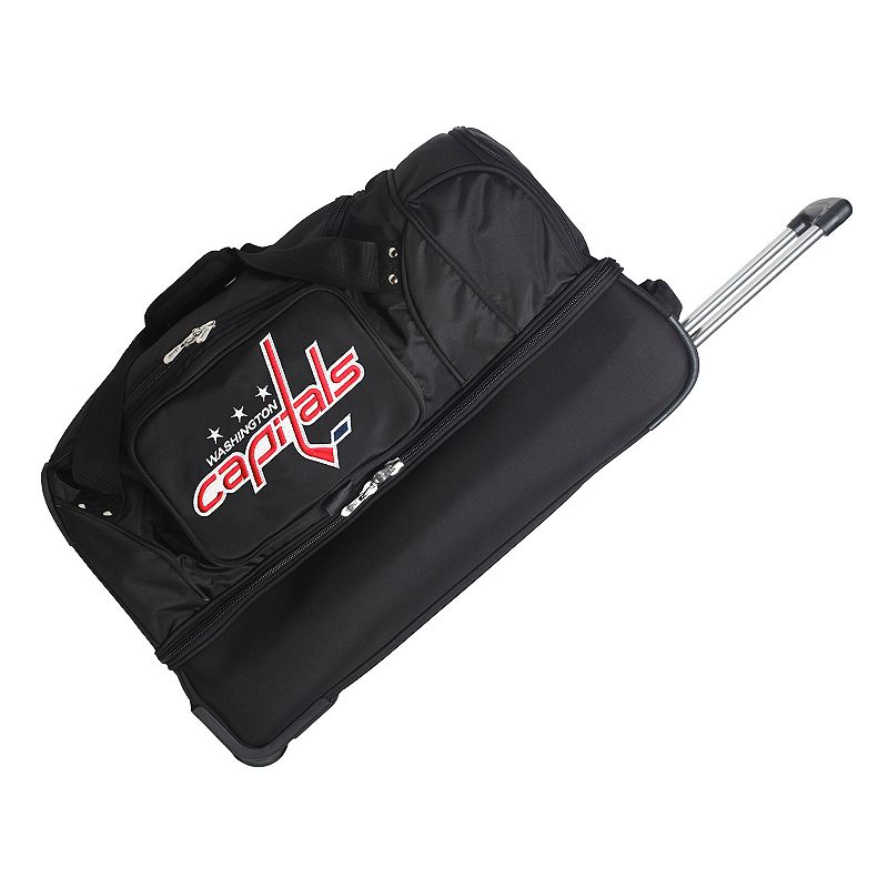 Washington Capitals 26-in. Wheeled Drop-Bottom Duffel Bag, Black