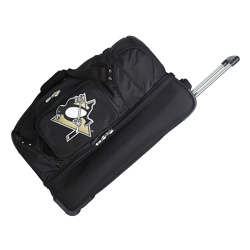 Pittsburgh Penguins 26-in. Wheeled Drop-Bottom Duffel Bag, Black