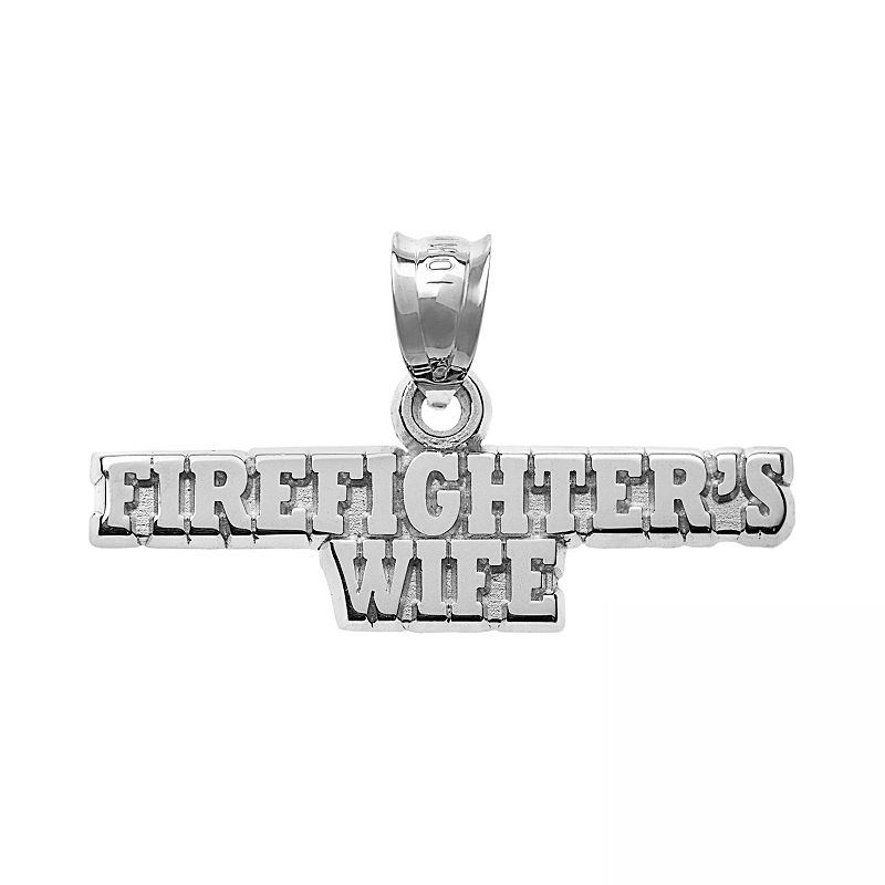 Insignia Collection Sterling Silver Firefighters Wife Pendant, Women