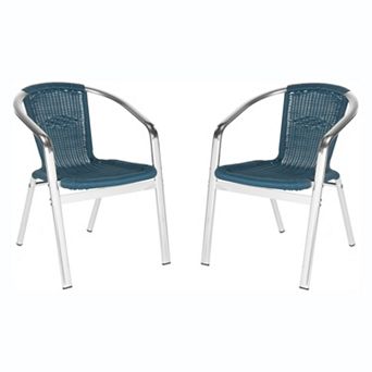 Safavieh Wrangell Indoor / Outdoor Stacking Chair 2 pc Set