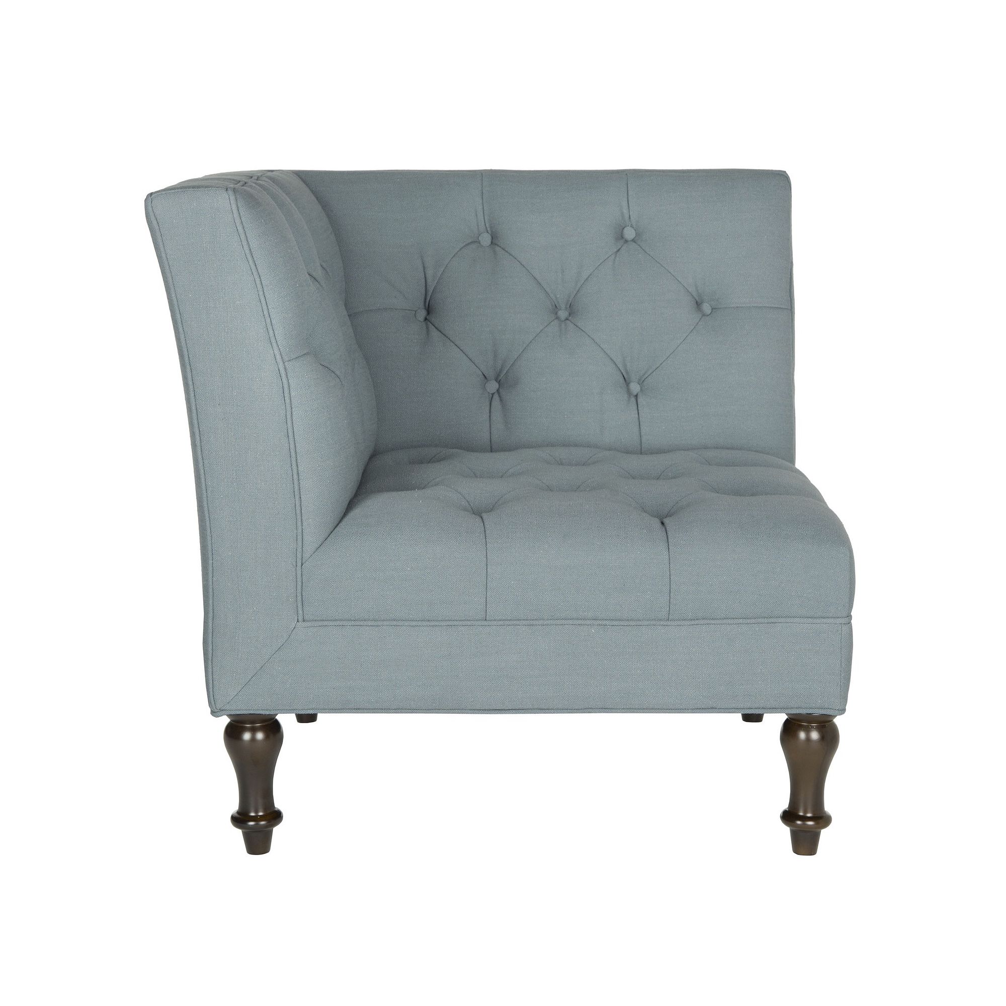 Safavieh Jack Tufted Corner Chair, Blue