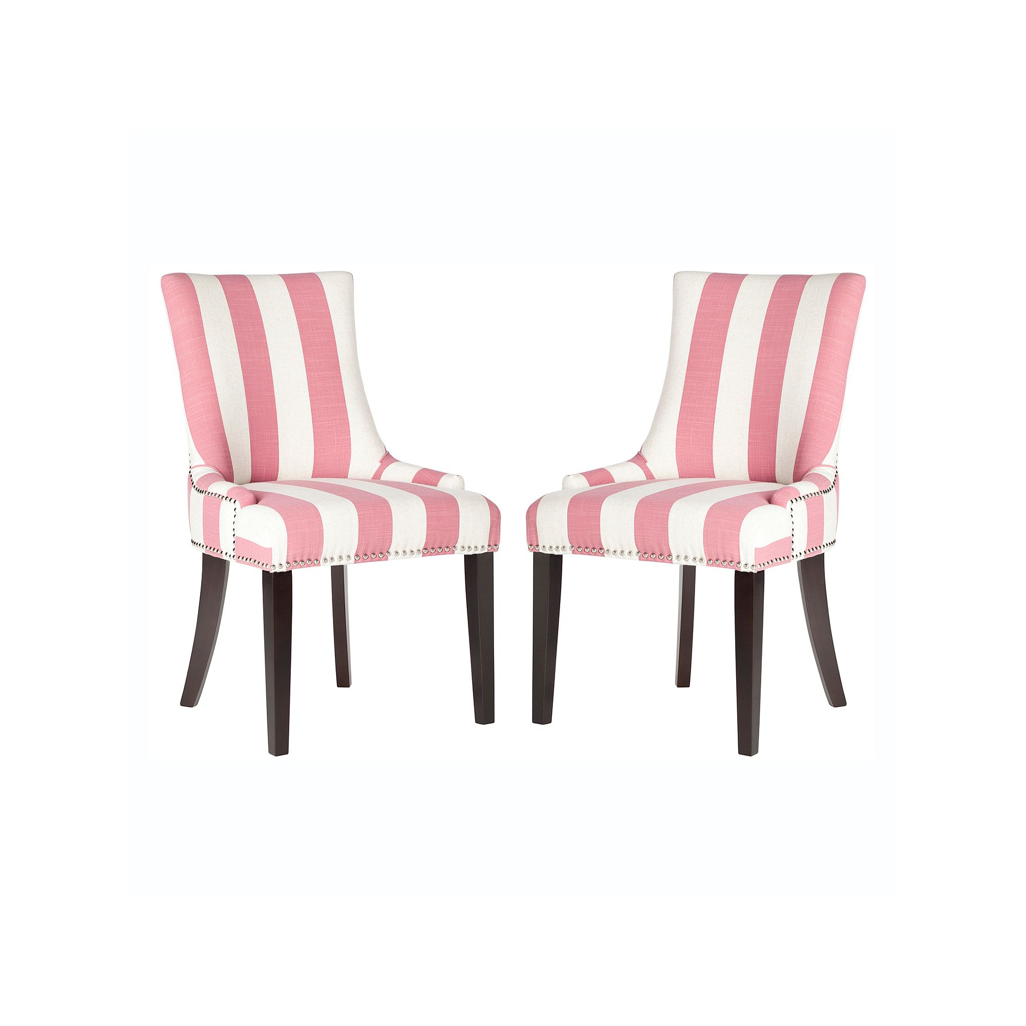 Safavieh 2-piece Lester Dining Chair Set, Pink White