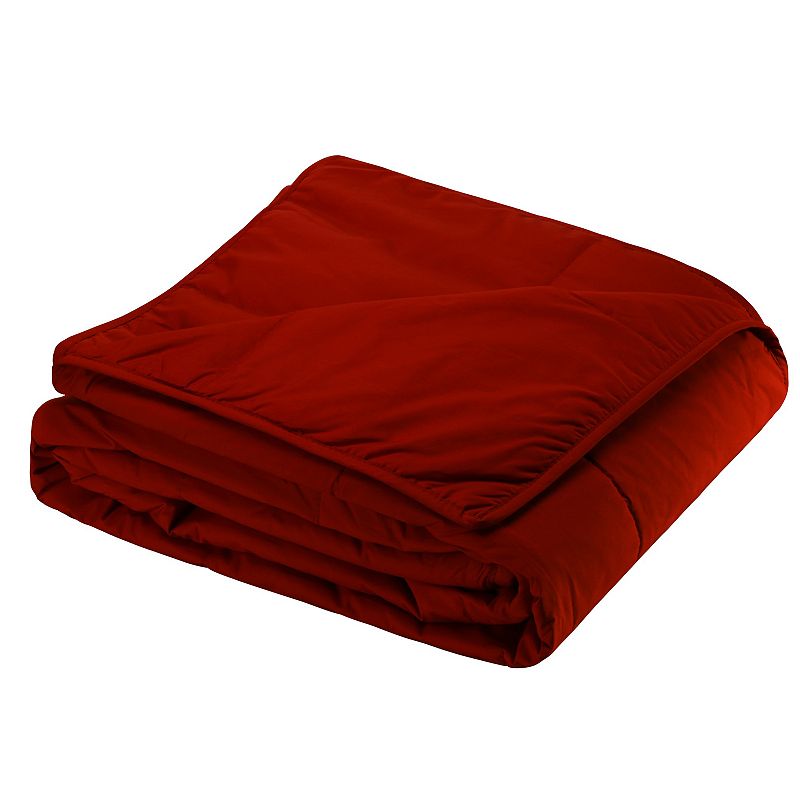 Cottonpure Cotton Filled Blanket, Red, Full/Queen