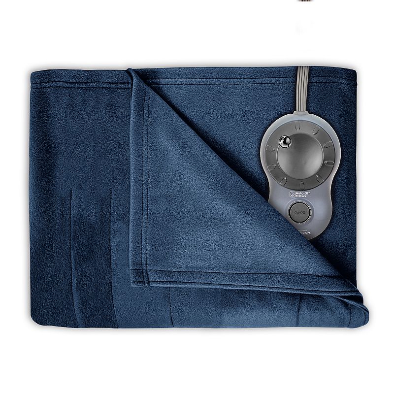 UPC 027045787666 product image for Sunbeam Slumber Rest Fleece Electric Blanket (Blue) | upcitemdb.com
