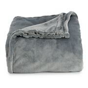 The Big One Plush Super Soft Oversized Microplush Throw Blanket Black/white NEW! 